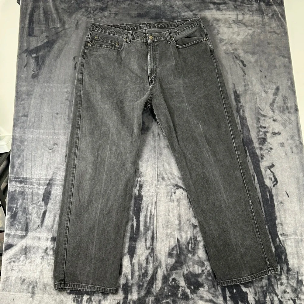 Polo Jeans Company Denim Pants Mens 42x32 Black The RL Easy Fit 6549YA12056